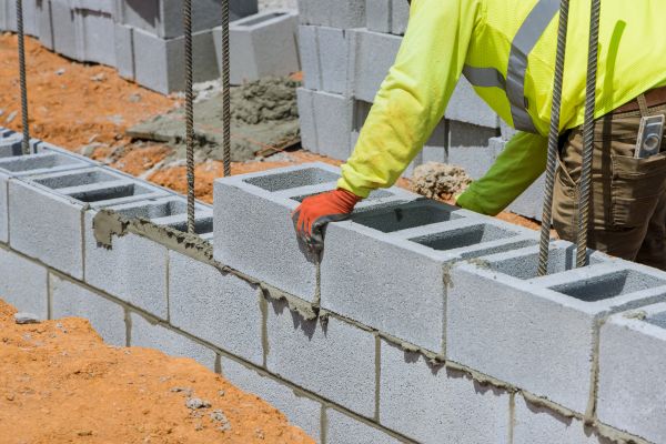 Concrete Blocks Installation in Warren