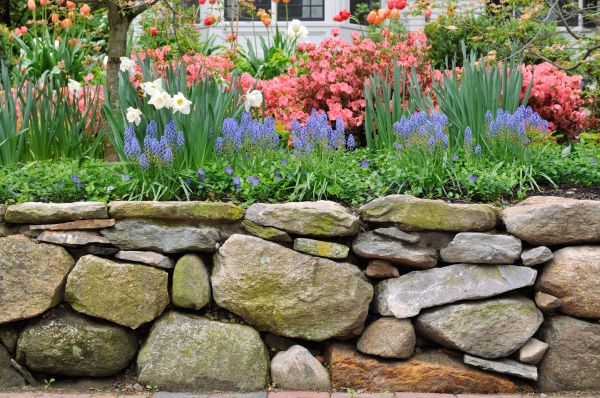 Stone Wall Hardscaping in Warren