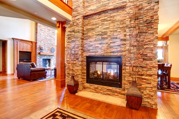 Stone Hearth Installation in Warren