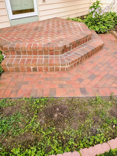Brick Stoop Repair in Warren
